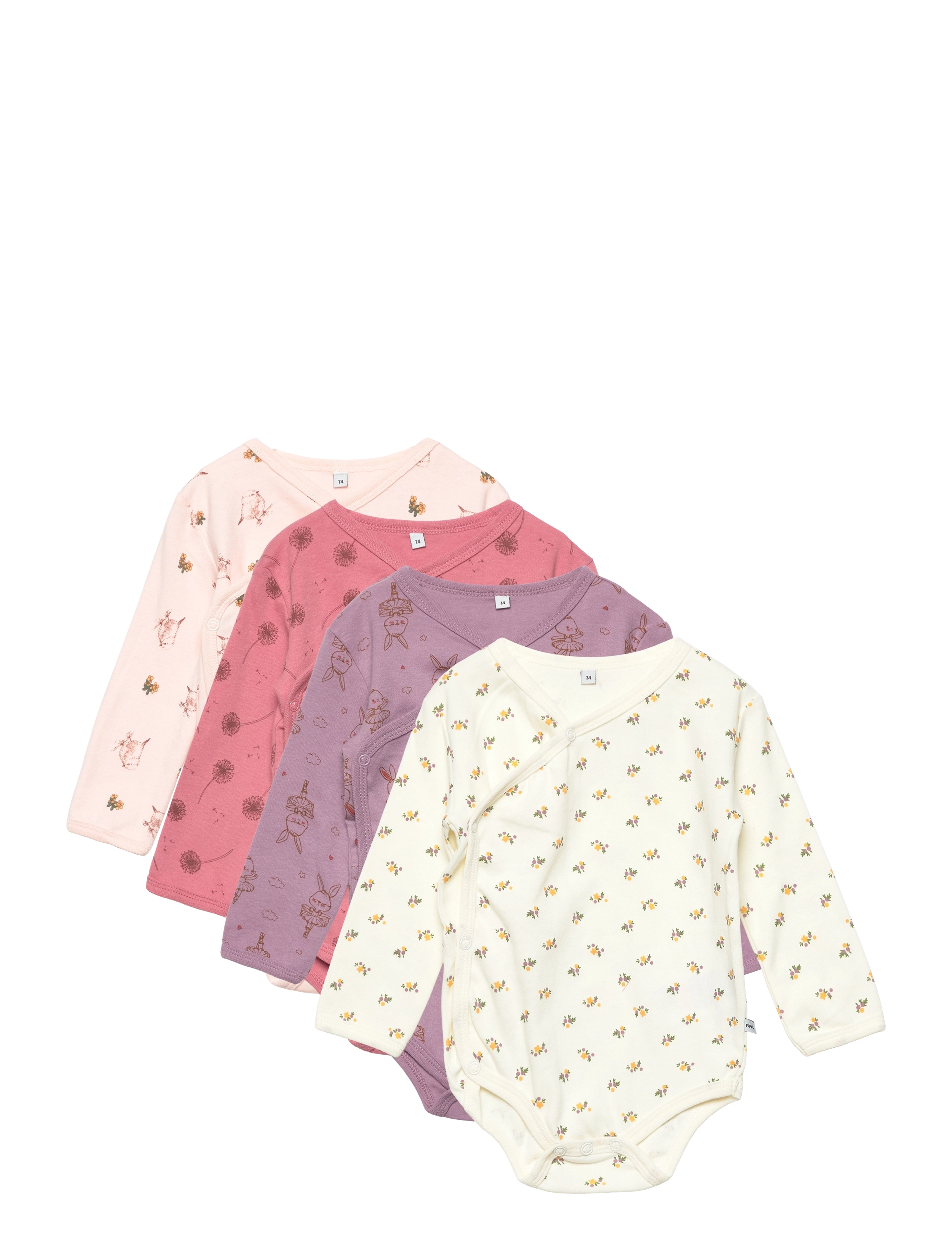 Pippi Body Wrap AO-printed (4-pack) - Riided - DUSTY ROSE / multi