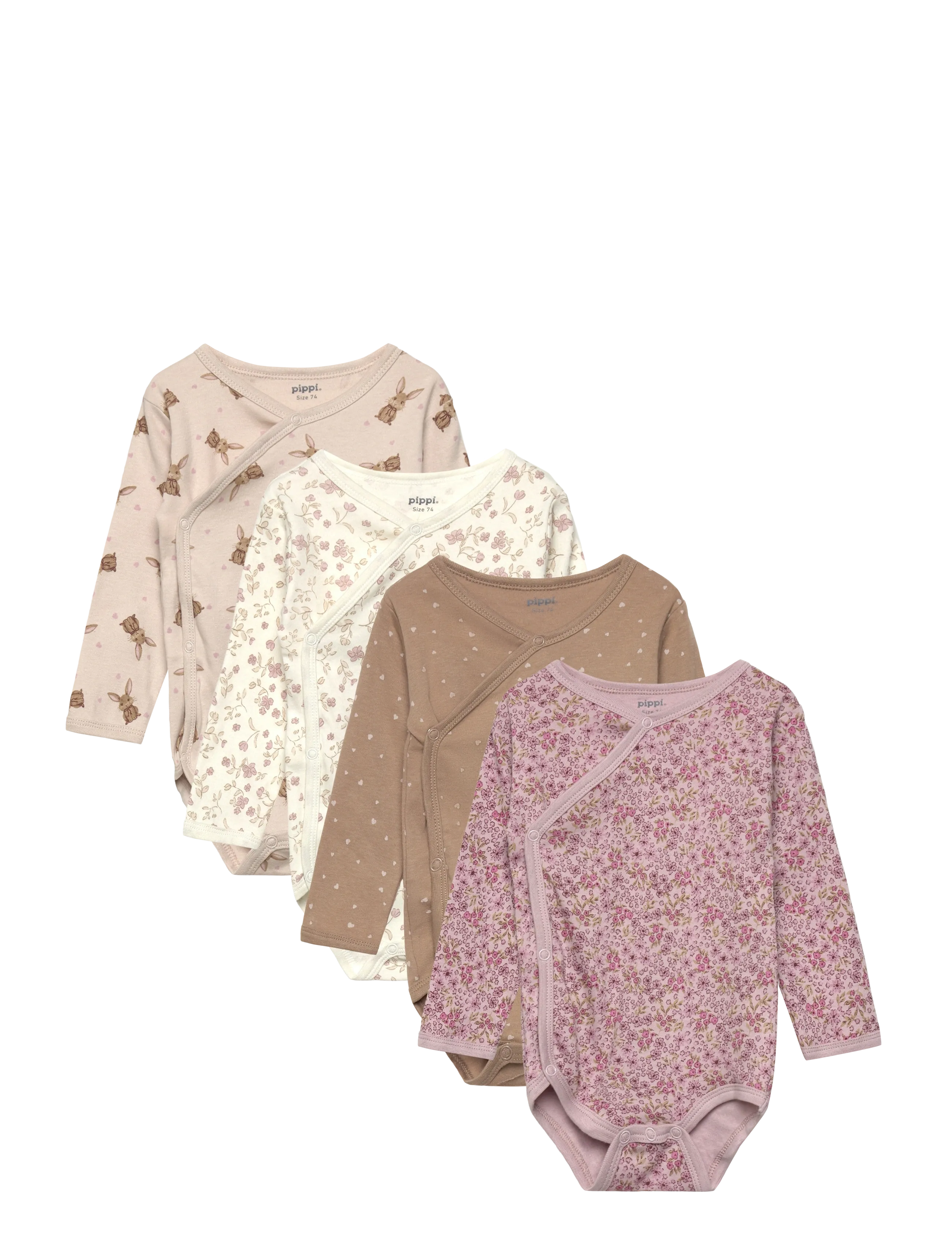 Pippi Body Wrap AO-printed (4-pack) - Pippi - VIOLET ICE / multi