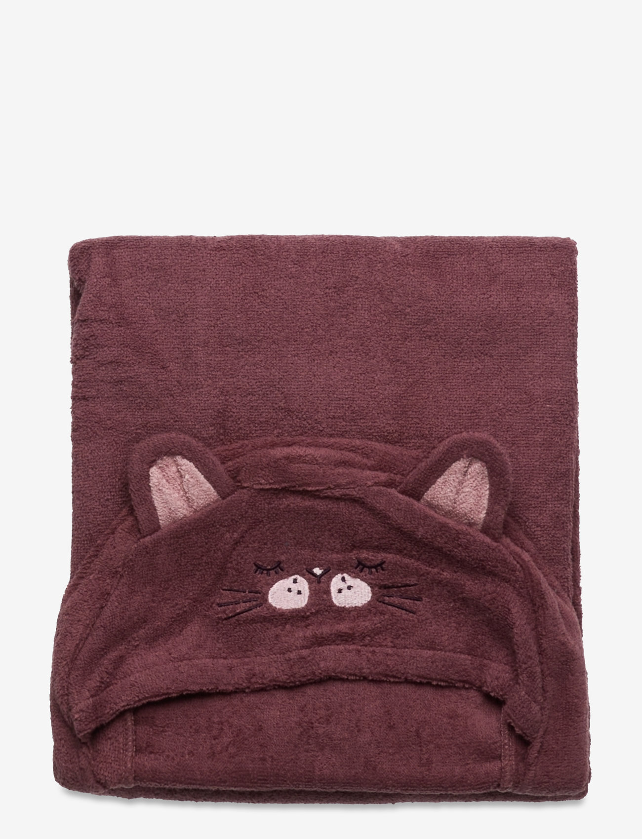 Pippi - Organic hooded bath towel - handdukar - rose brown - 0