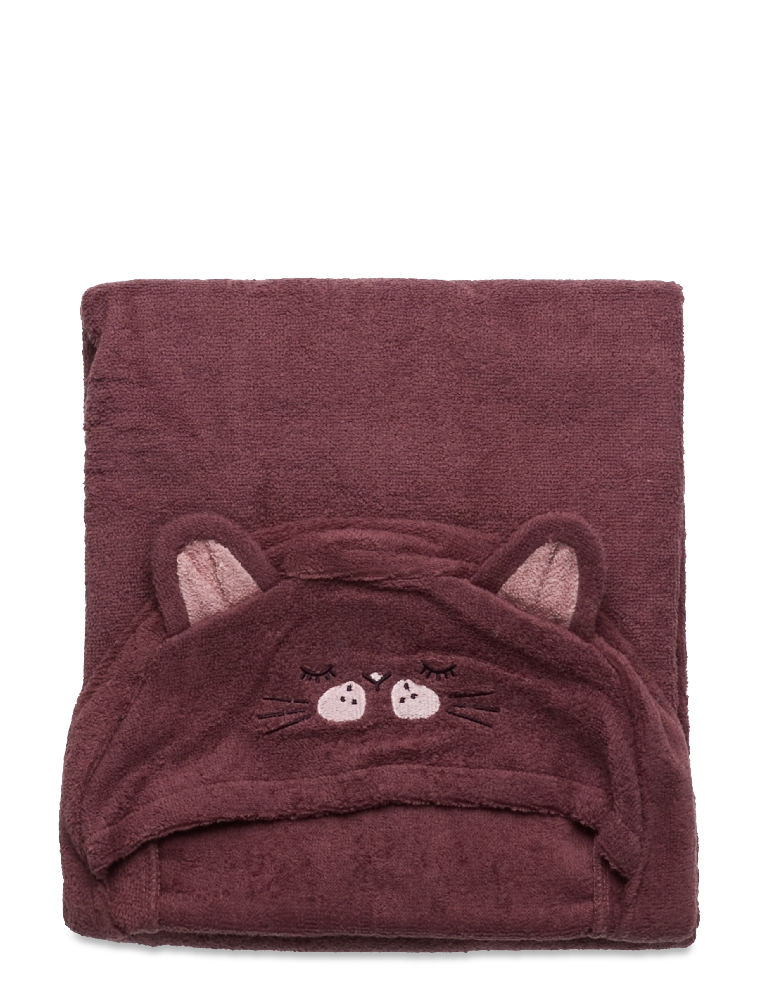 Pippi Hooded bath towel - Bad - ROSE BROWN / purple