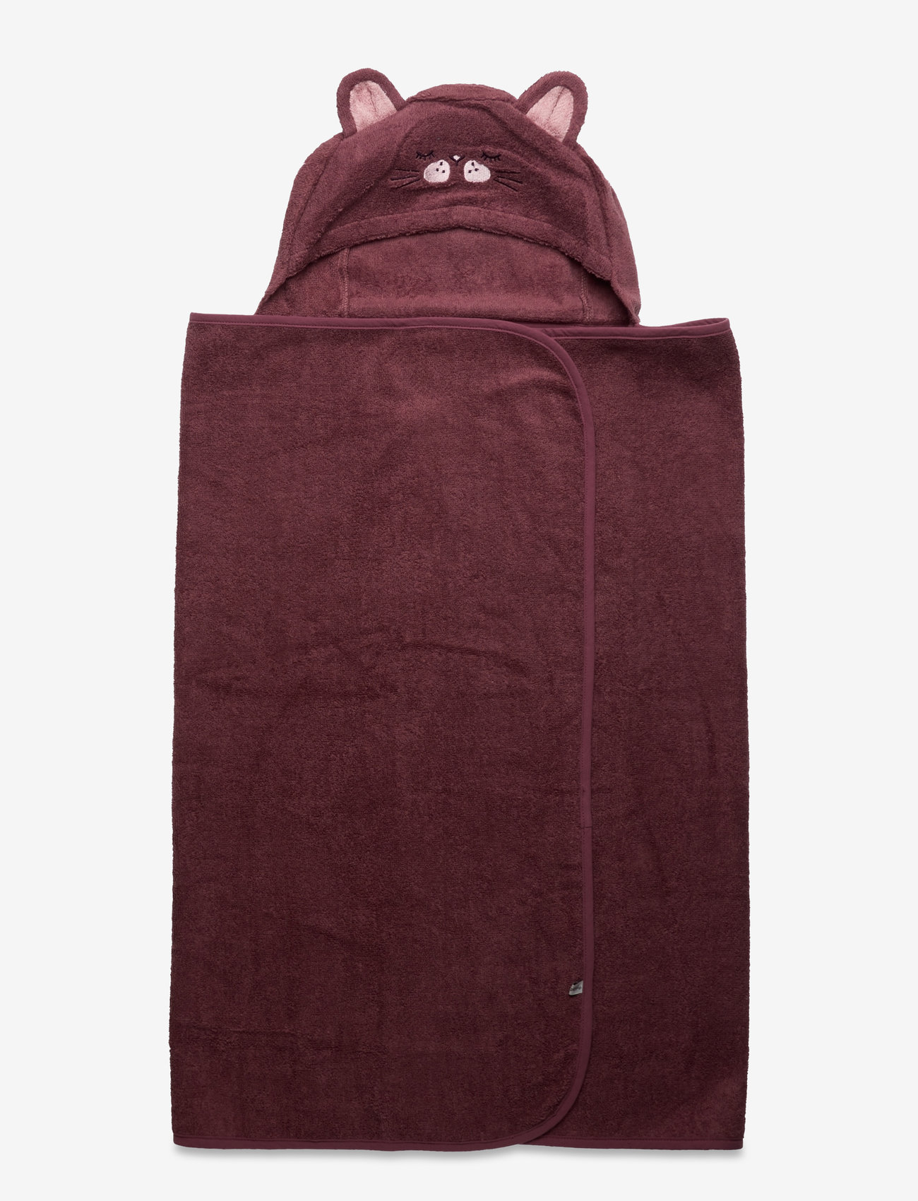 Pippi - Organic hooded bath towel - handdukar - rose brown - 1