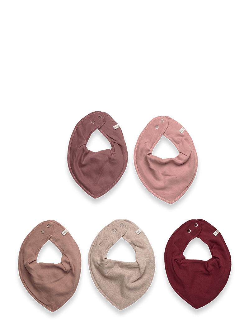 Pippi - Bandana Bib - solid (5-pack) - die niedrigsten preise - new maroon - 0