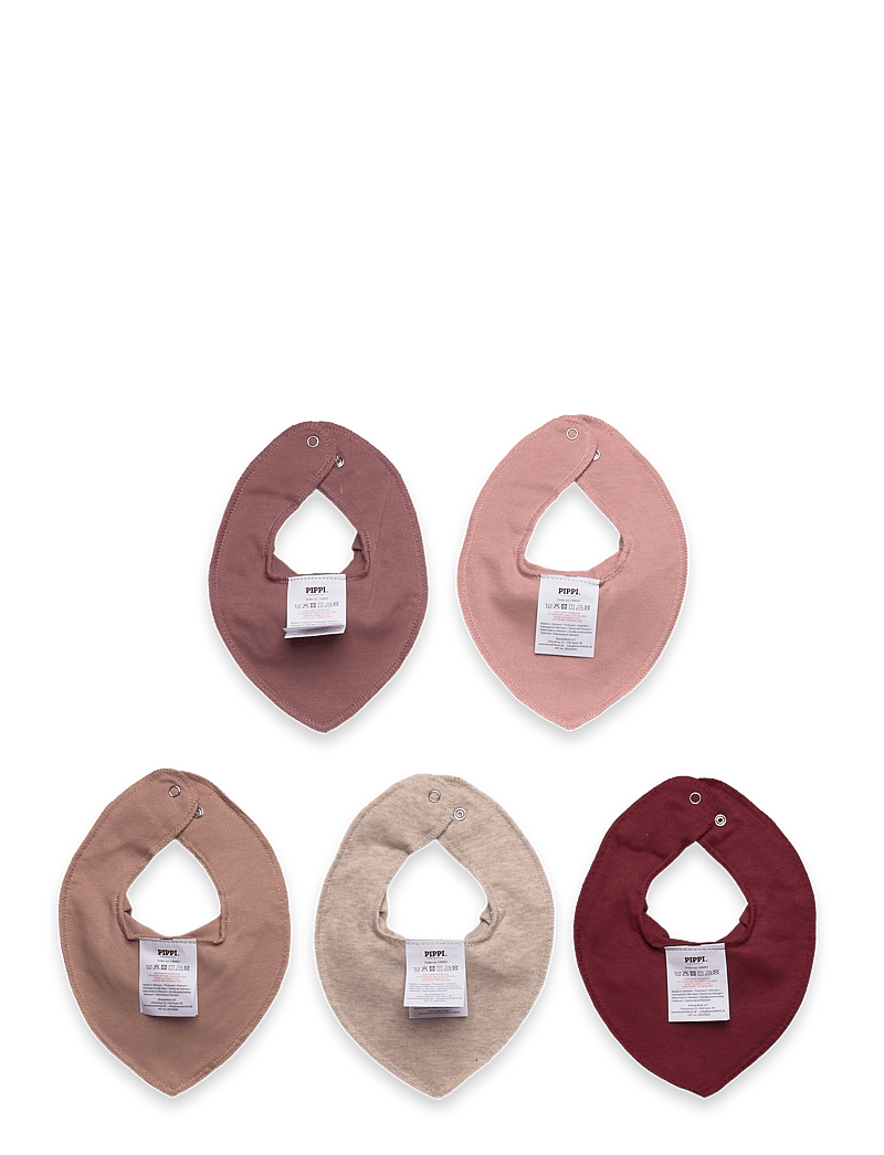 Pippi - Bandana Bib - solid (5-pack) - die niedrigsten preise - new maroon - 1