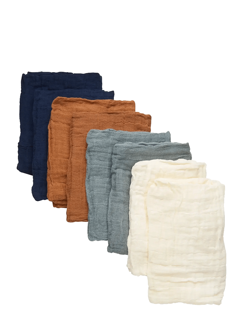 Pippi - Organic Muslin Cloth (8-pack) - die niedrigsten preise - dress blues - 0