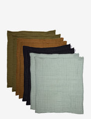 Pippi - Organic Muslin Cloth (8-pack) - muslinfiltar - ombre blue - 0