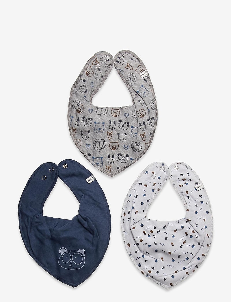 Pippi - Bandana Bib Boy -AOP (3-pack) - die niedrigsten preise - dark denim - 1