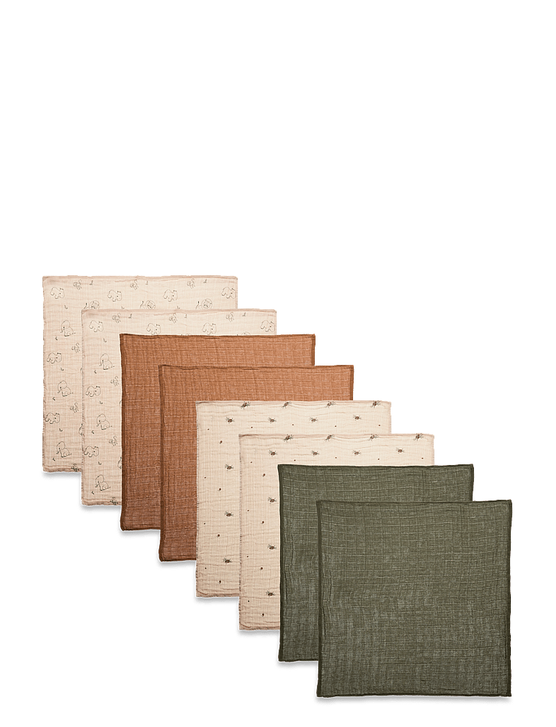 Pippi - Cloth Muslin (8-pack) - mulltücher - deep lichen green - 0