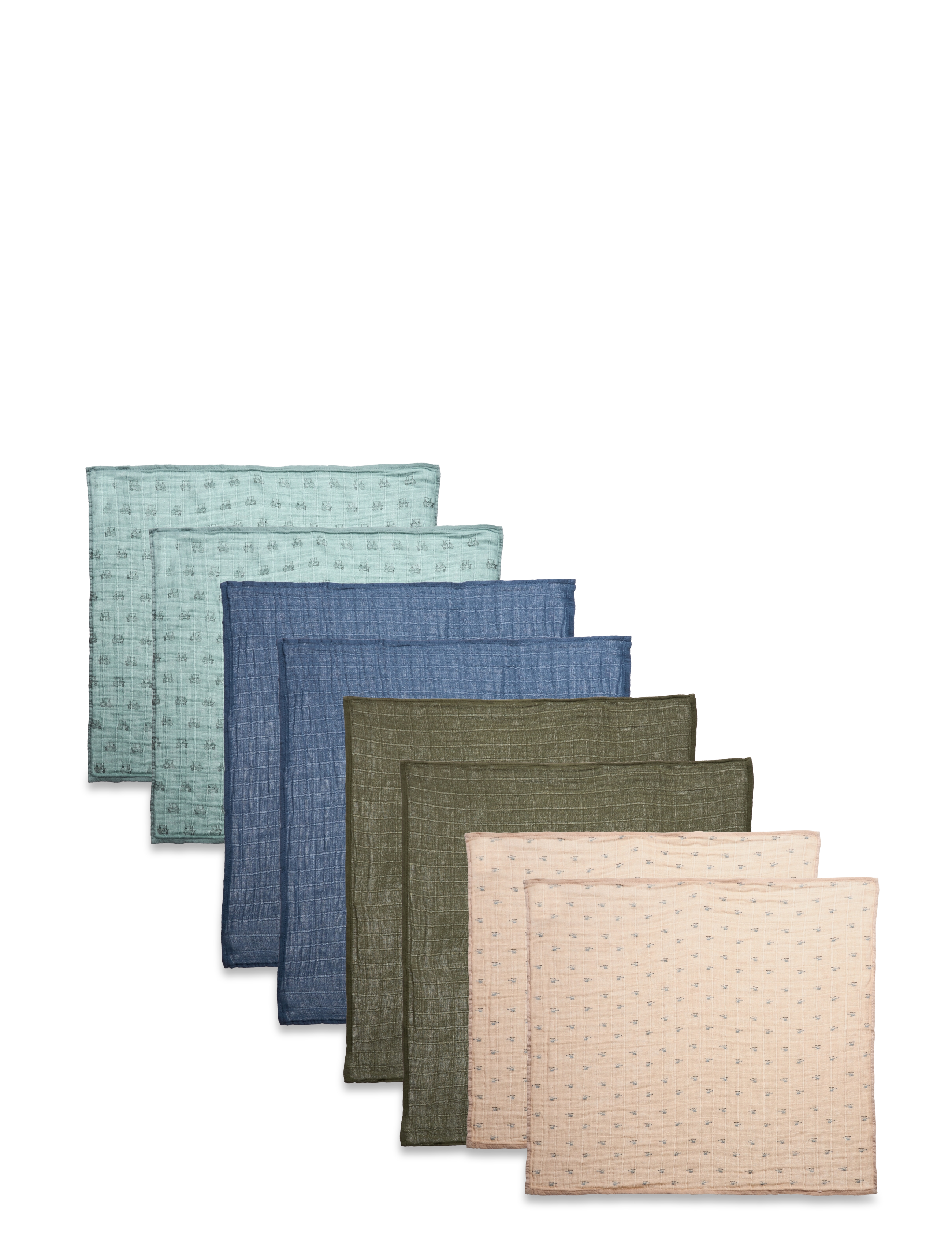 Pippi Cloth Muslin (8-pack) - Musliinid - GRAY MIST / multi