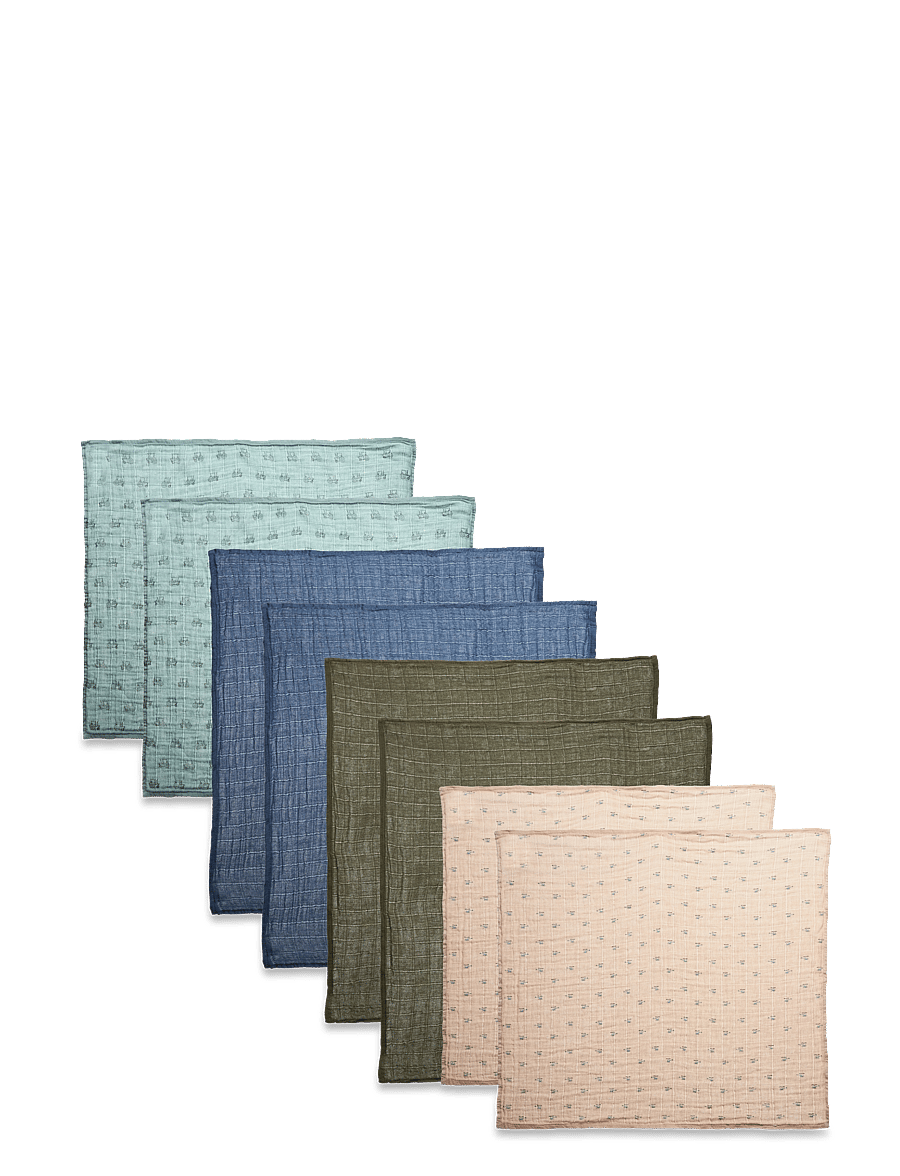 Pippi - Cloth Muslin (8-pack) - musselinklude - gray mist - 0