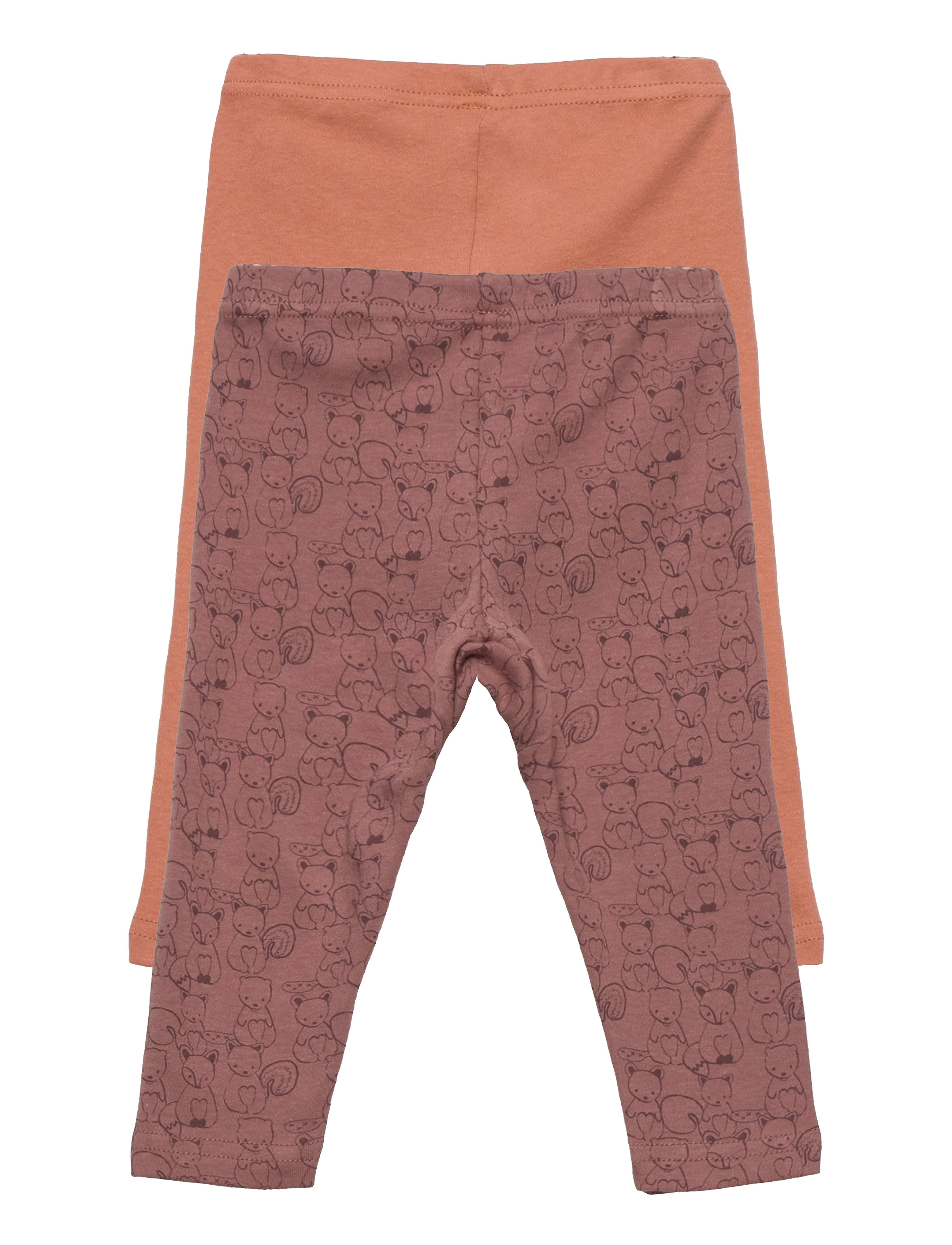 Pippi - Leggings w.AOP (2-pack) - multipack leggings - burlwood - 1