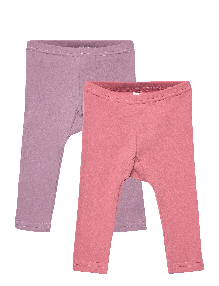 Pippi - Leggings w.AOP (2-pack) - underdelar i multipack - dusty rose - 0