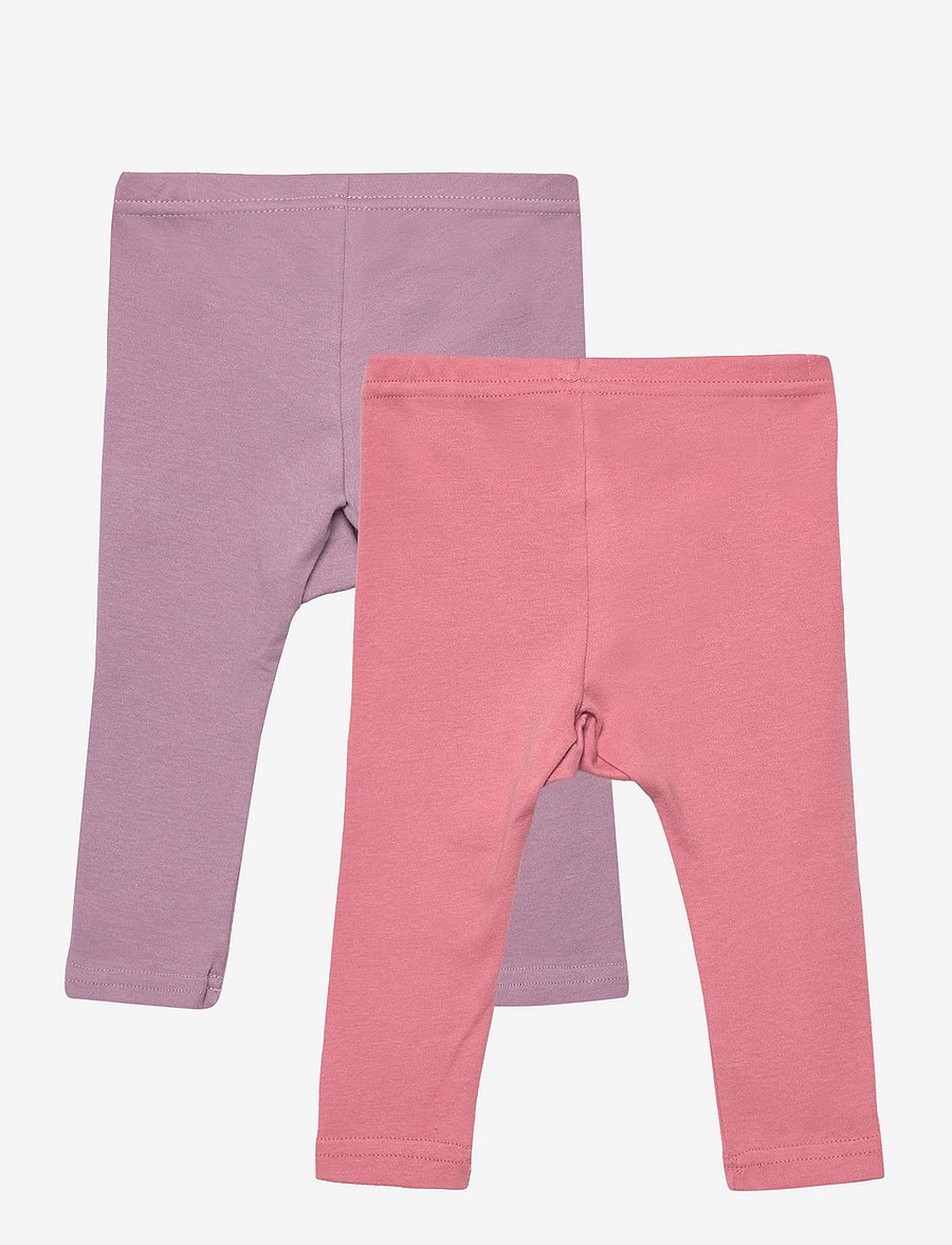 Pippi - Leggings w.AOP (2-pack) - underdelar i multipack - dusty rose - 1