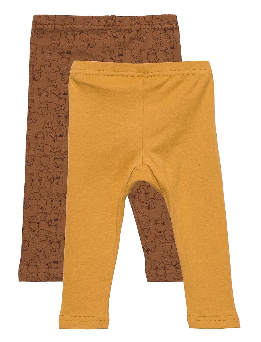 Pippi - Leggings w.AOP (2-pack) - underdelar i multipack - tinsel - 1
