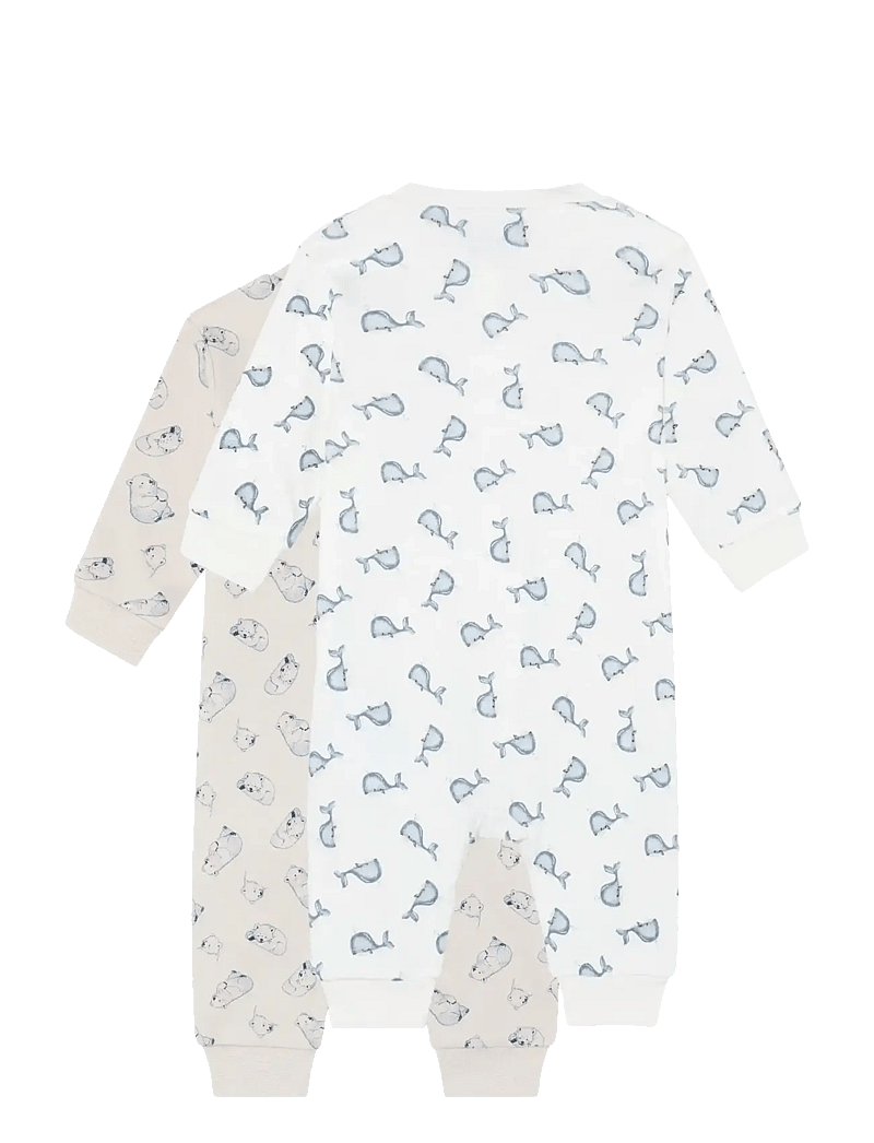 Pippi - Nightsuit -zipper (2-pack) - sovoveraller - flint stone - 2