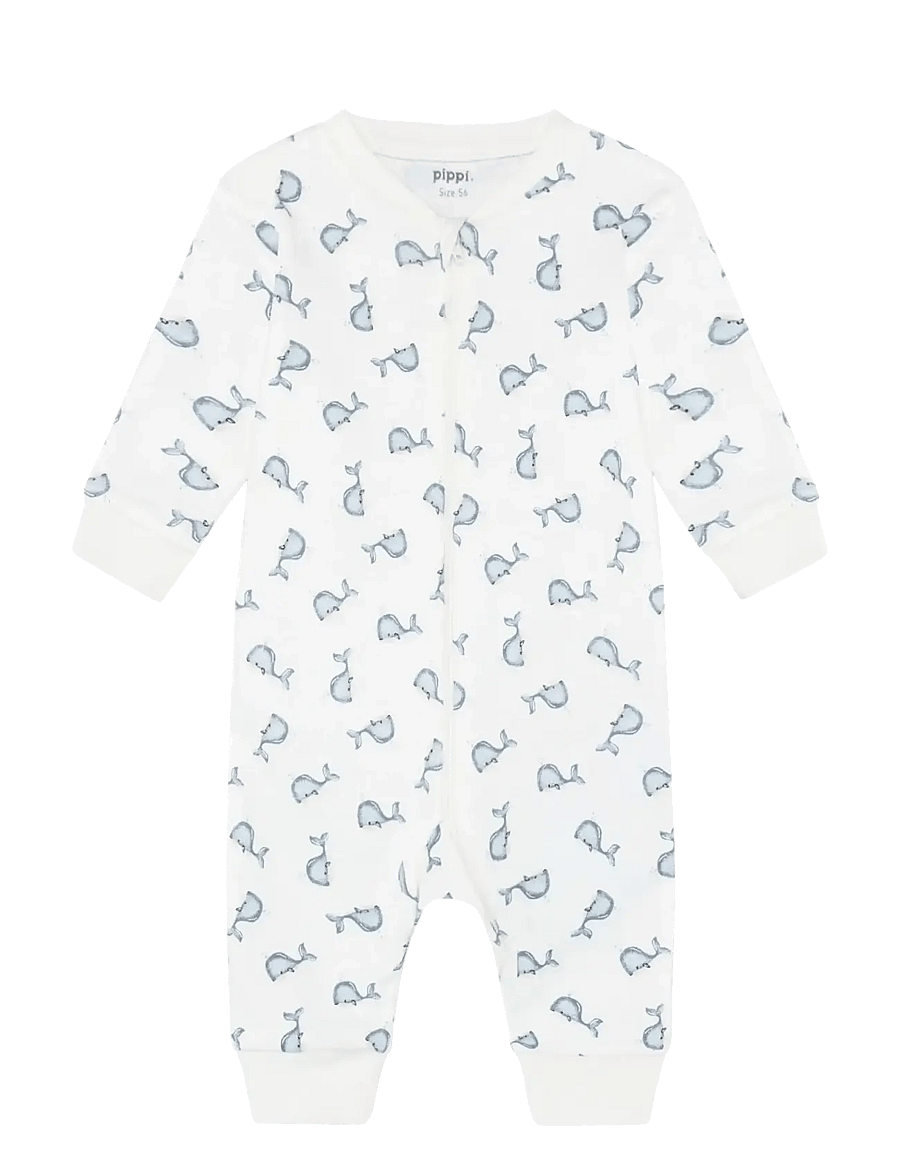 Pippi - Nightsuit -zipper (2-pack) - sovoveraller - flint stone - 4