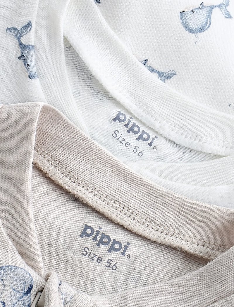 Pippi - Nightsuit -zipper (2-pack) - sovoveraller - flint stone - 5