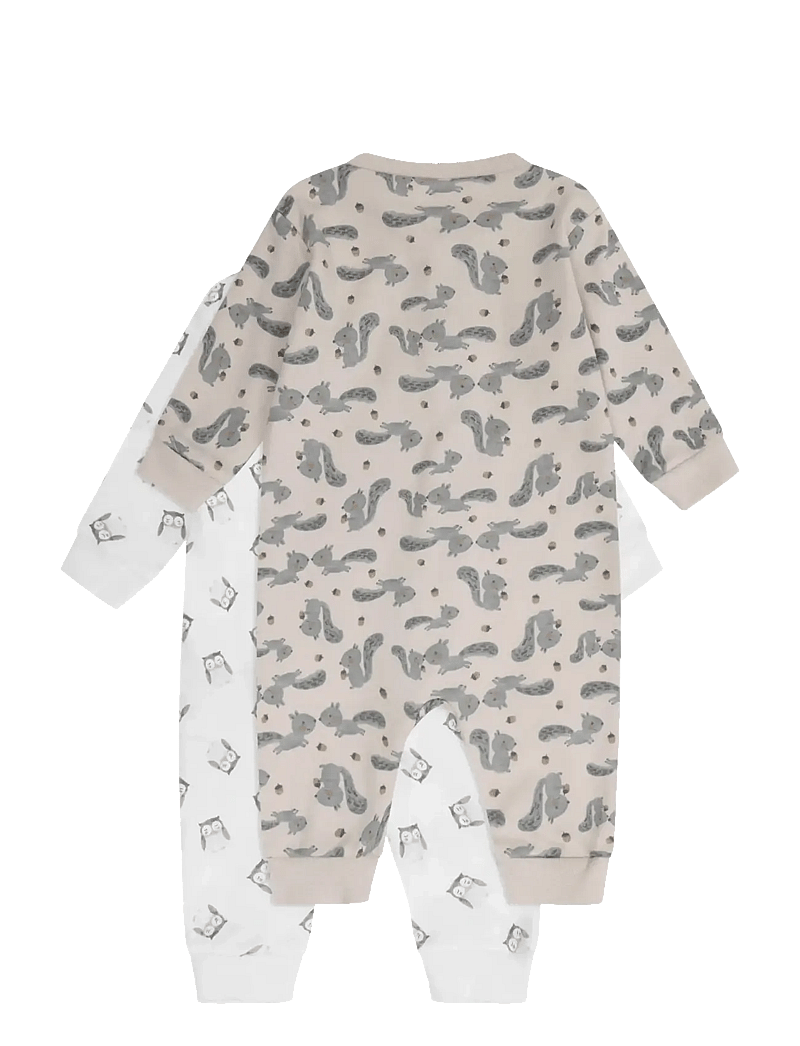Pippi - Nightsuit -zipper (2-pack) - natdragter - rainy day - 1