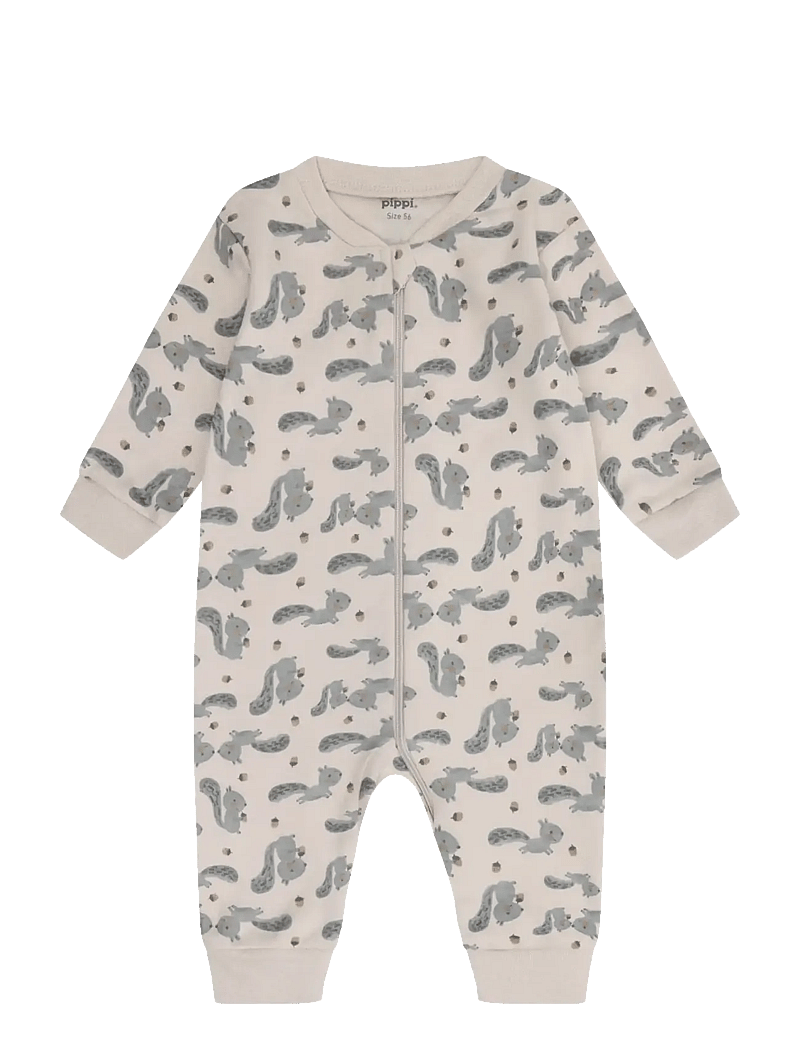 Pippi - Nightsuit -zipper (2-pack) - natdragter - rainy day - 3