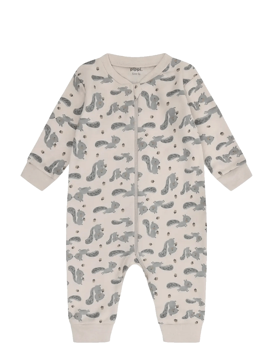 Pippi - Nightsuit -zipper (2-pack) - magamiskombinesoonid - rainy day - 3