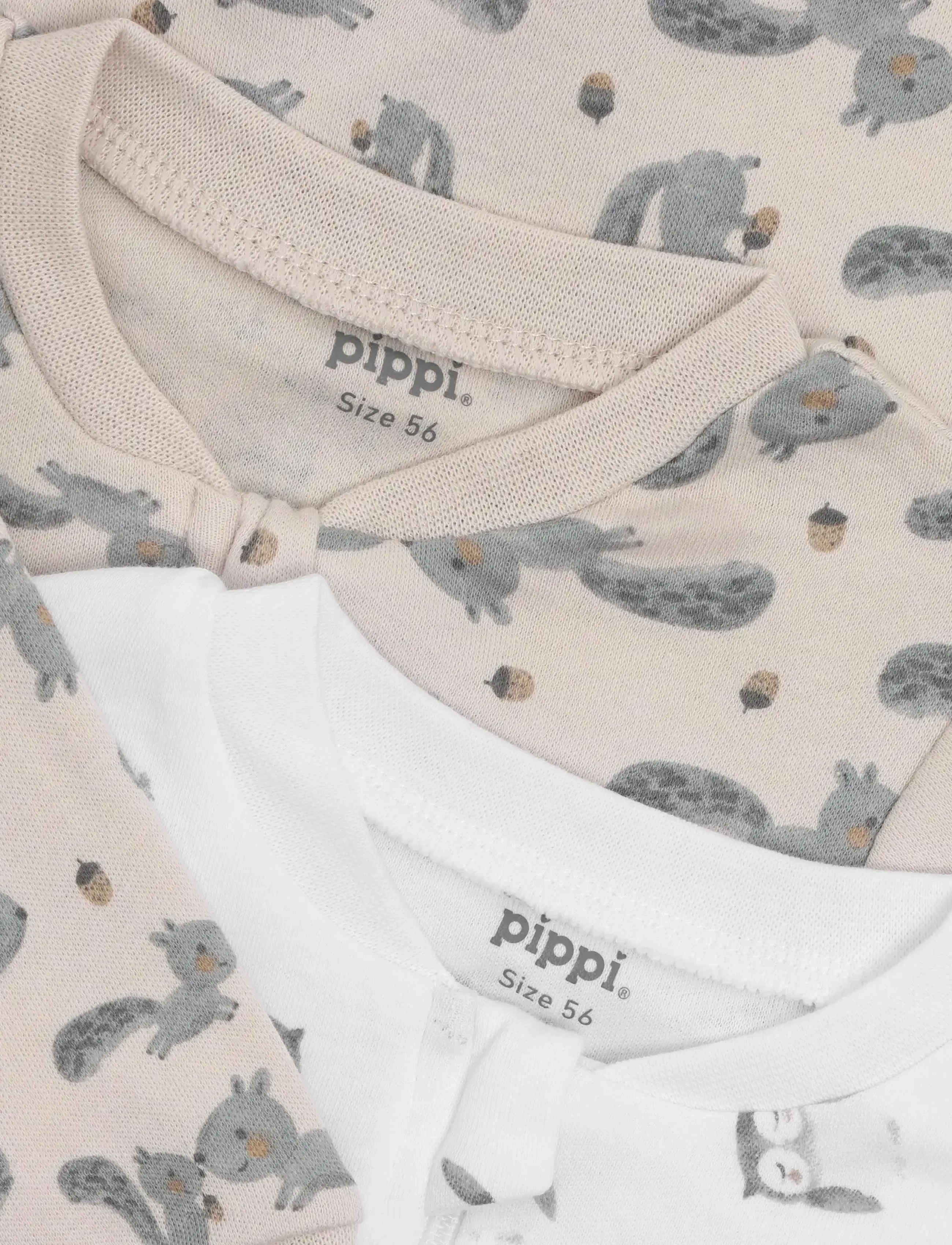 Pippi - Nightsuit -zipper (2-pack) - magamiskombinesoonid - rainy day - 4