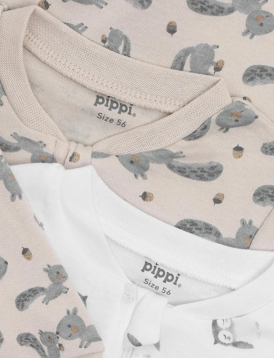 Pippi - Nightsuit -zipper (2-pack) - magamiskombinesoonid - rainy day - 4