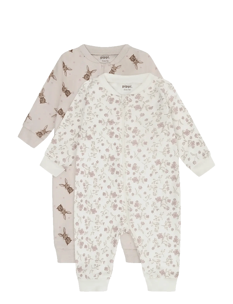 Pippi - Nightsuit -zipper (2-pack) - sovoveraller - violet ice - 1