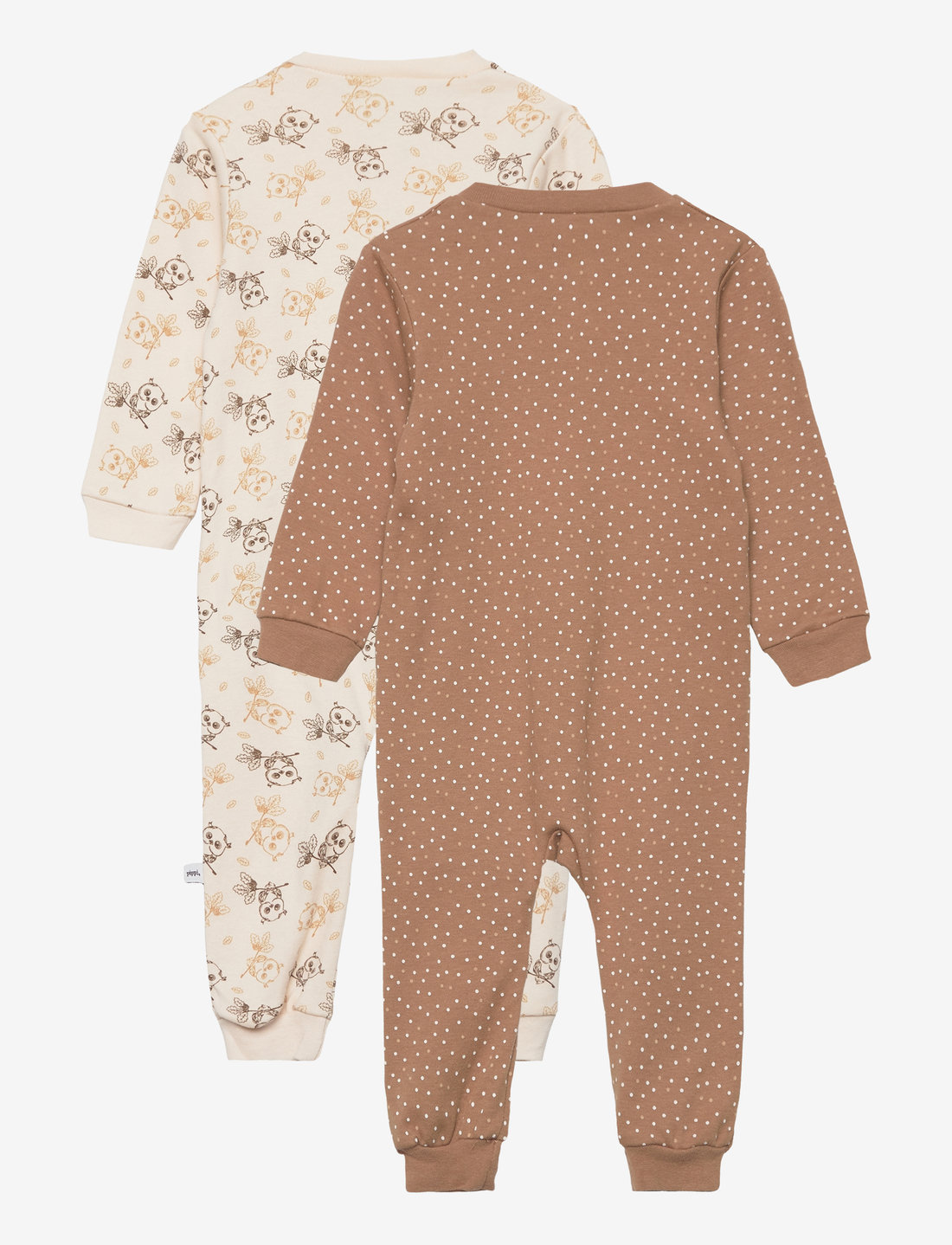 Pippi - Nightsuit -zipper (2-pack) - sovoveraller - whitecap gray - 1