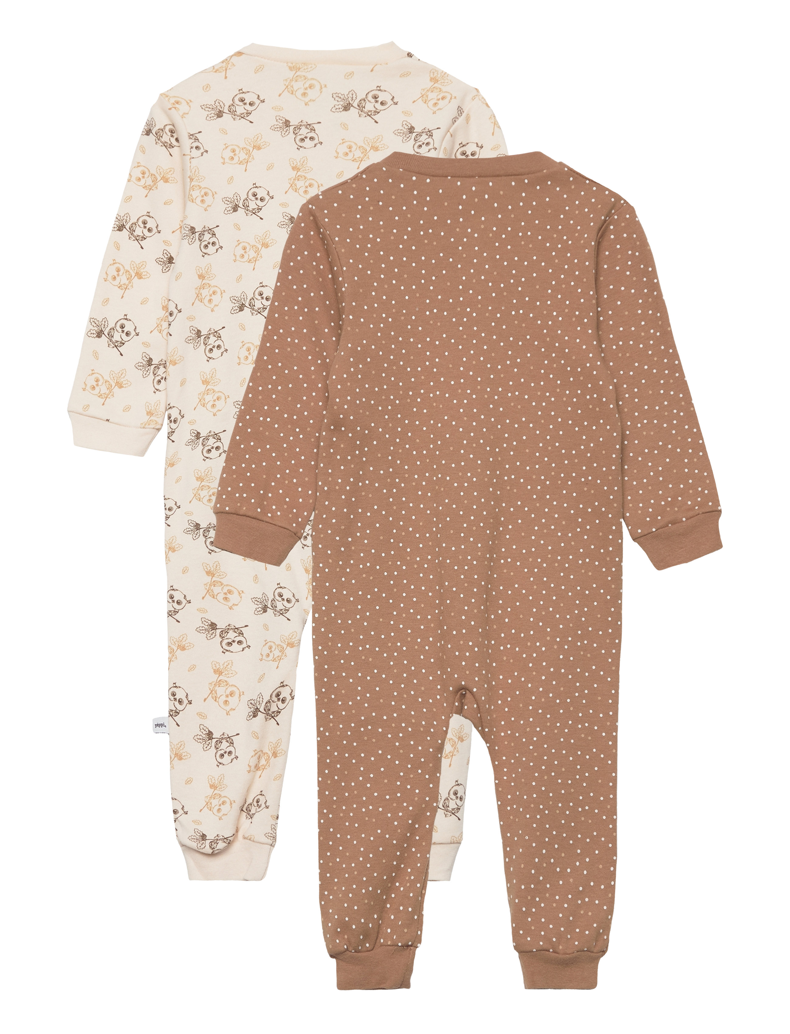 Pippi - Nightsuit -zipper (2-pack) - magamiskombinesoonid - whitecap gray - 5