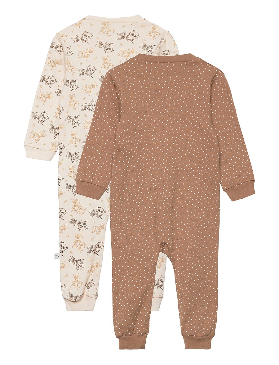 Pippi - Nightsuit -zipper (2-pack) - magamiskombinesoonid - whitecap gray - 5