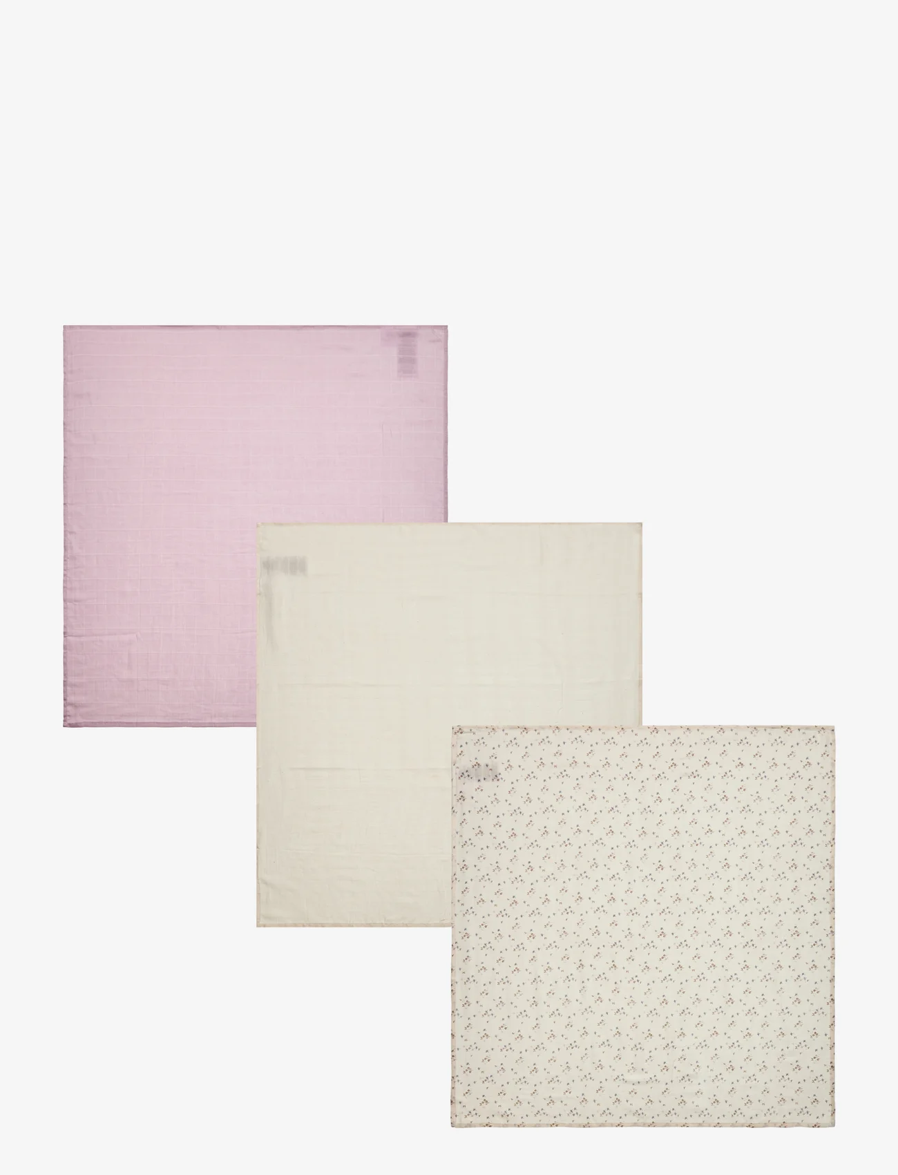 Pippi - Organic Muslin Cloth (3-pack) - stofbleer - burnished lilac - 0