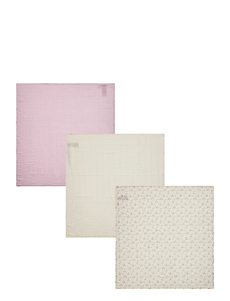 Pippi - Organic Muslin Cloth (3-pack) - mulltücher - burnished lilac - 0