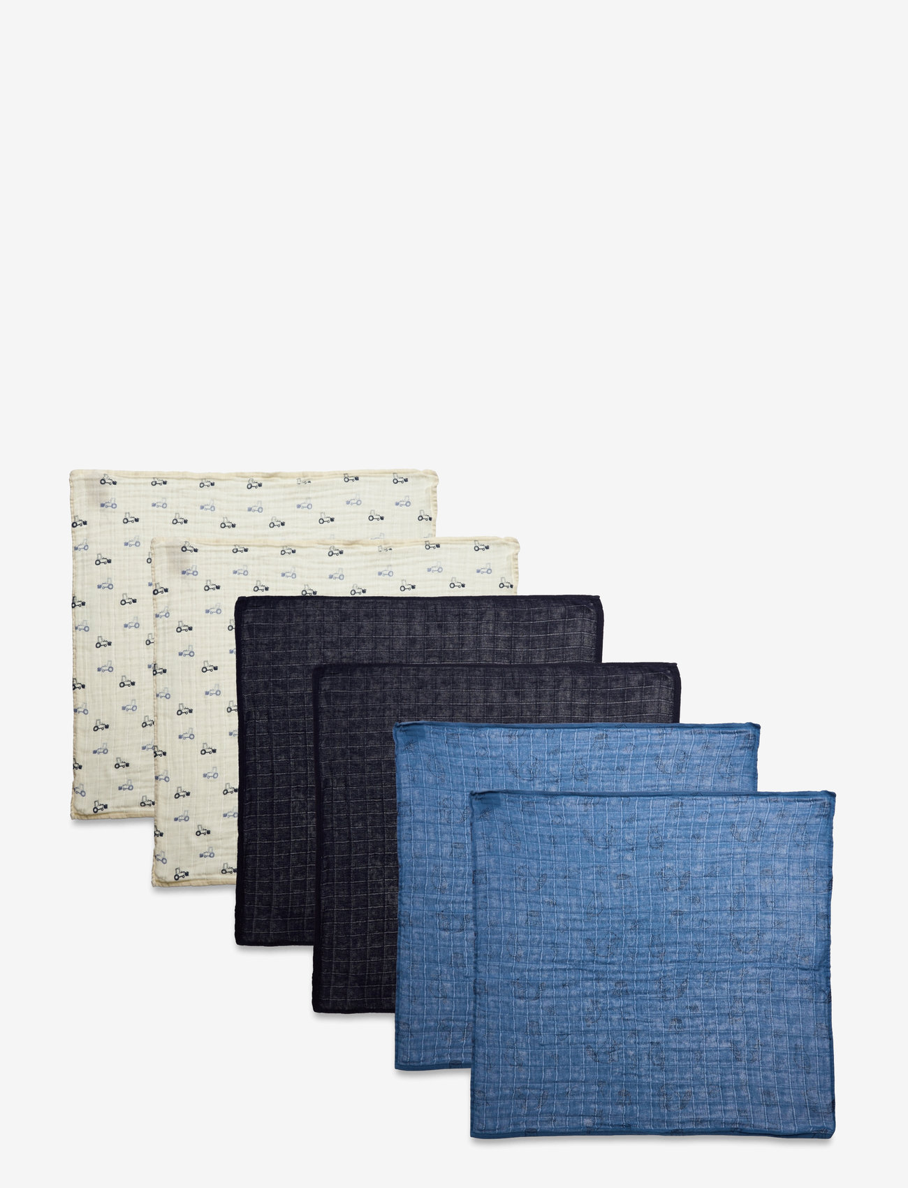 Pippi - Organic cloth Muslin (6-pack) - musliinist lapid - dark navy - 0