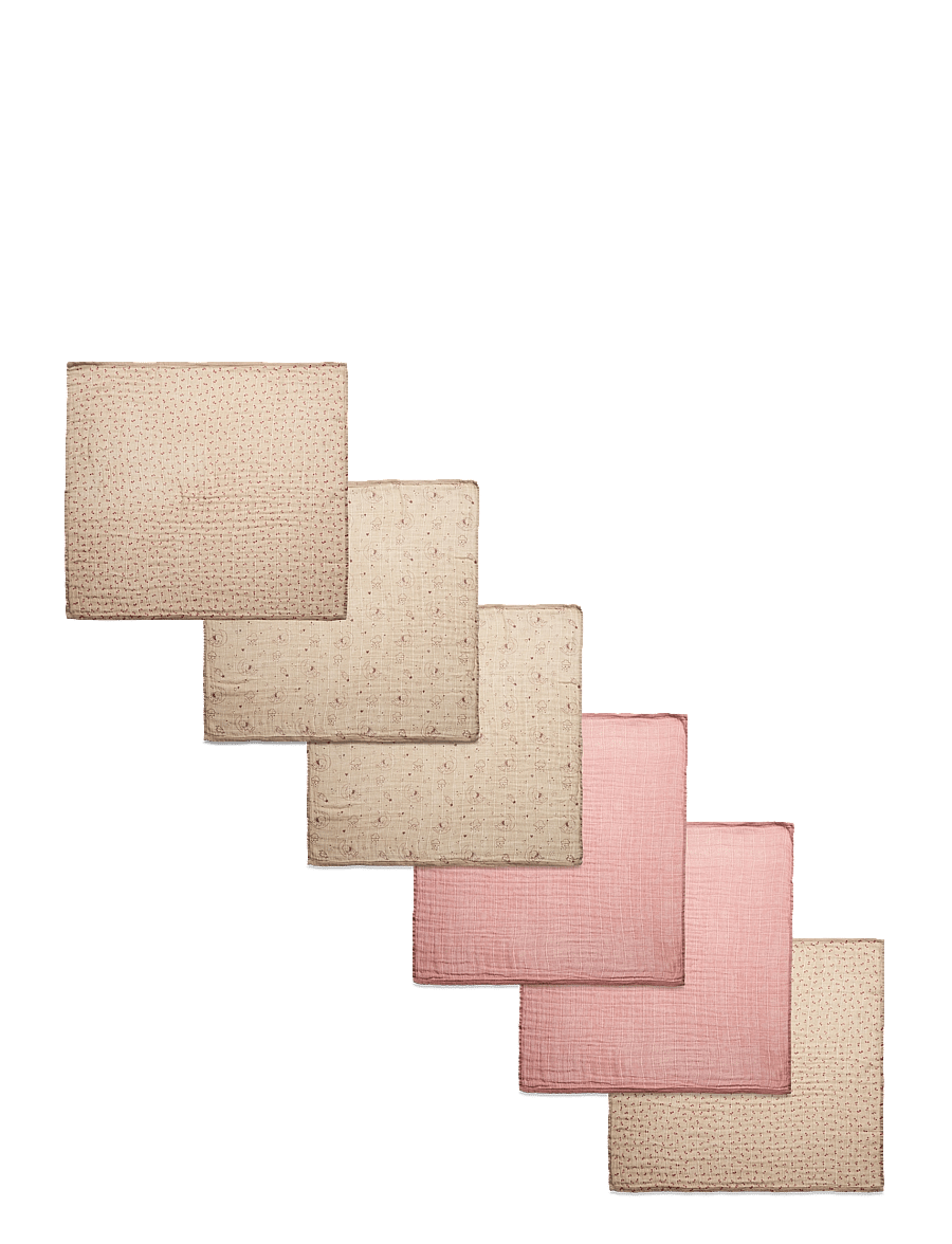Pippi - Organic cloth Muslin (6-pack) - musliinist lapid - sheer bliss - 0