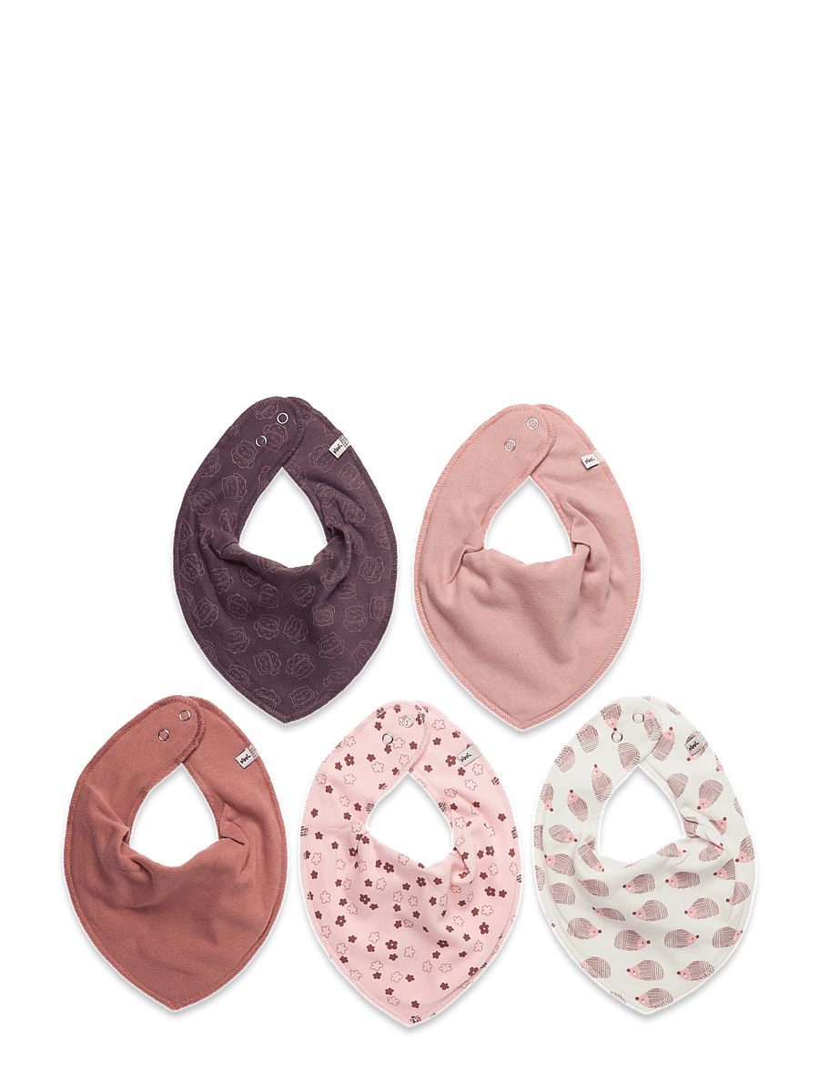 Pippi - Bandana Bib (5-pack) - old rose - 0