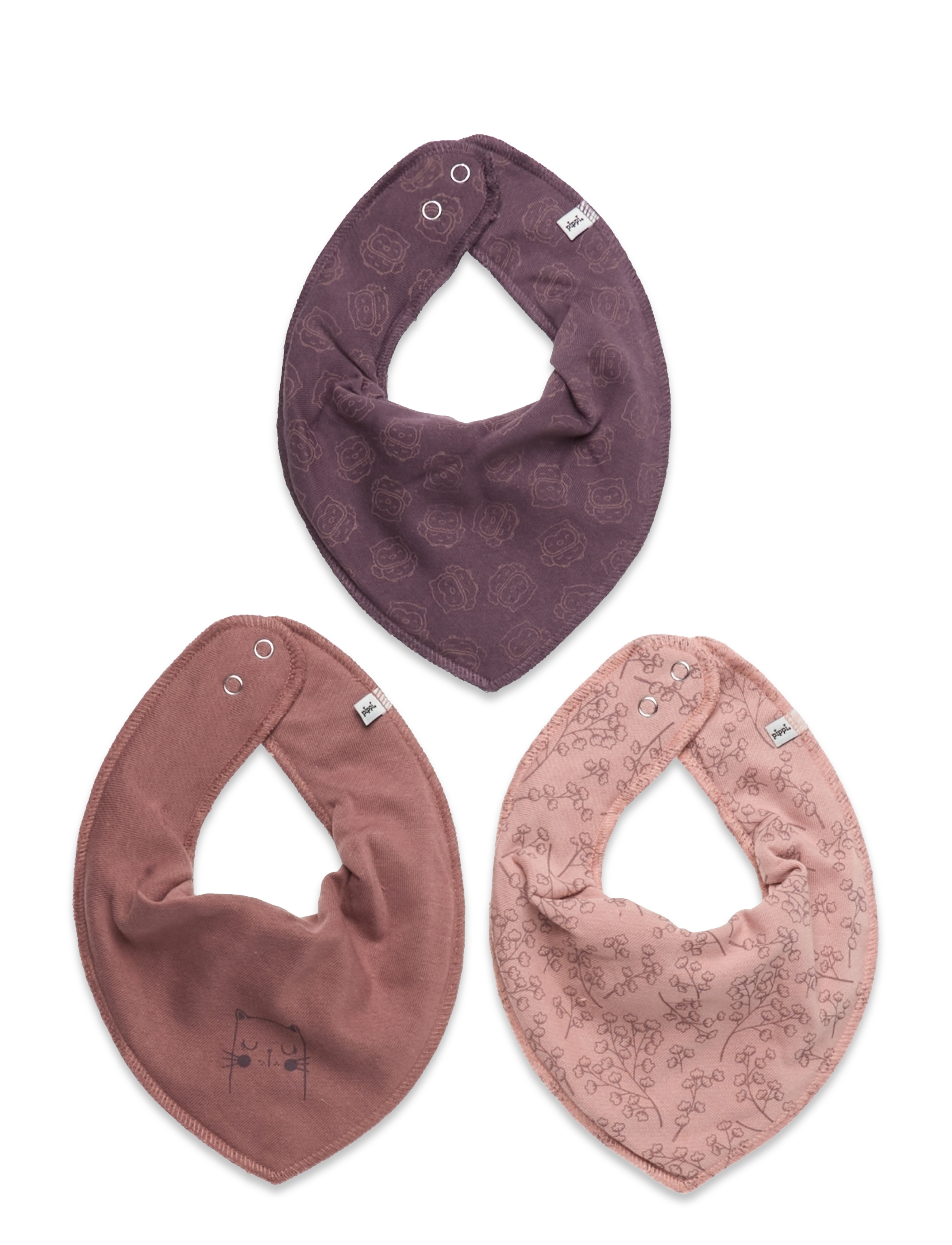 Bandana Smekke 3-pakning Burlwood