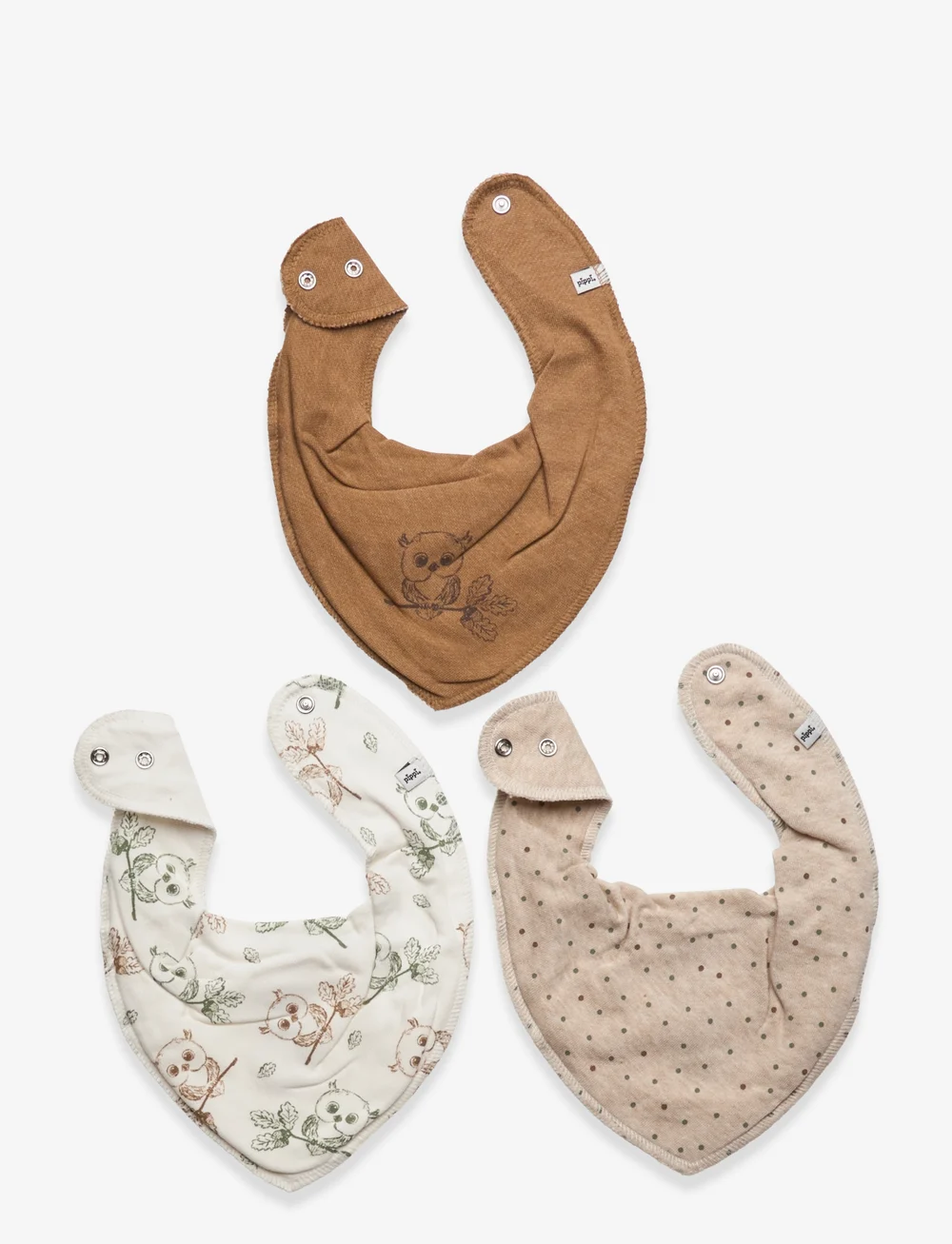 Pippi - Bandana Bib Uni -AOP (3-pack) - lätzchen - toasted coconut - 1