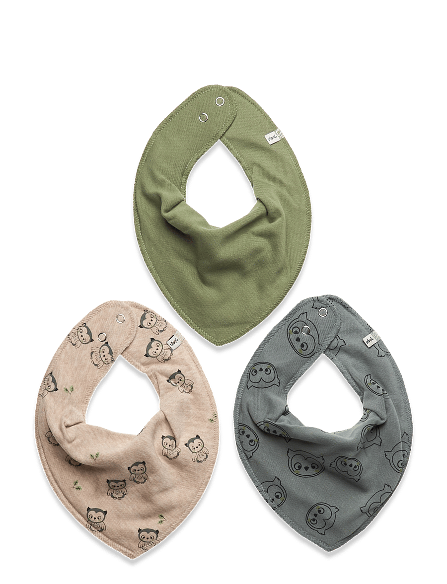 Pippi - Bandana Bib Boy -AOP (3-pack) - lätzchen - lead - 0