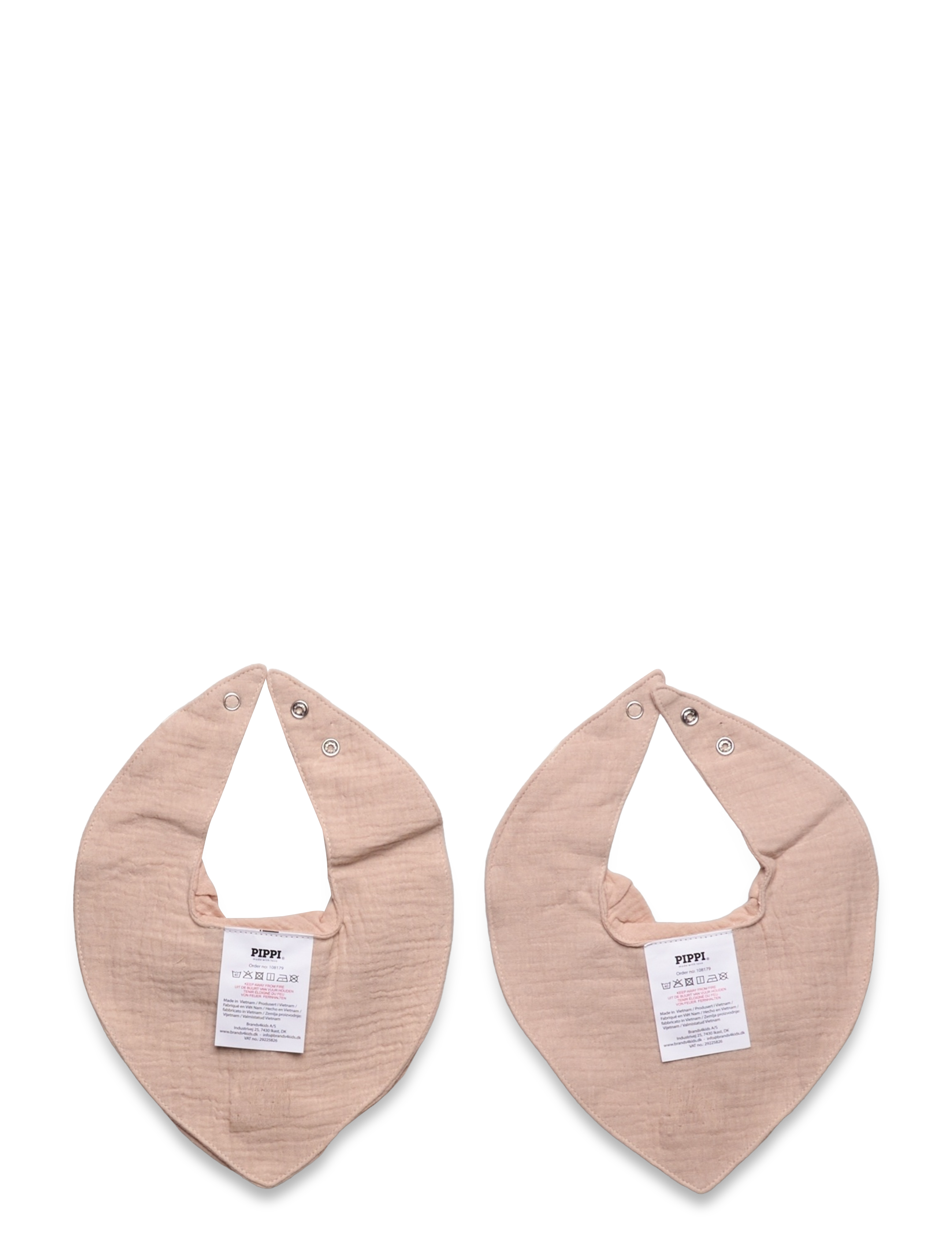 Pippi - Bib Muslin (2-pack) - laveste priser - doeskin - 1