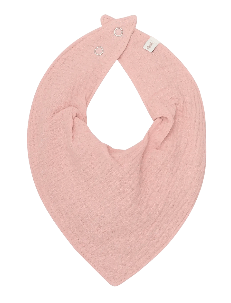 Pippi - Bib Muslin (2-pack) - madalaimad hinnad - rose tan - 2