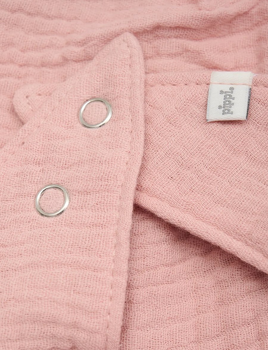 Pippi - Bib Muslin (2-pack) - madalaimad hinnad - rose tan - 4