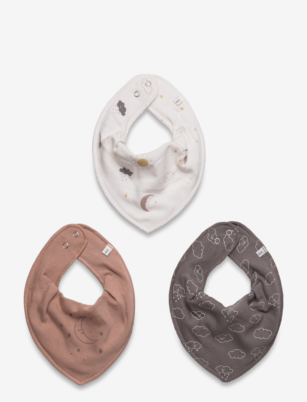 Pippi - Bandana Bib Uni -AOP (3-pack) - die niedrigsten preise - brush - 0