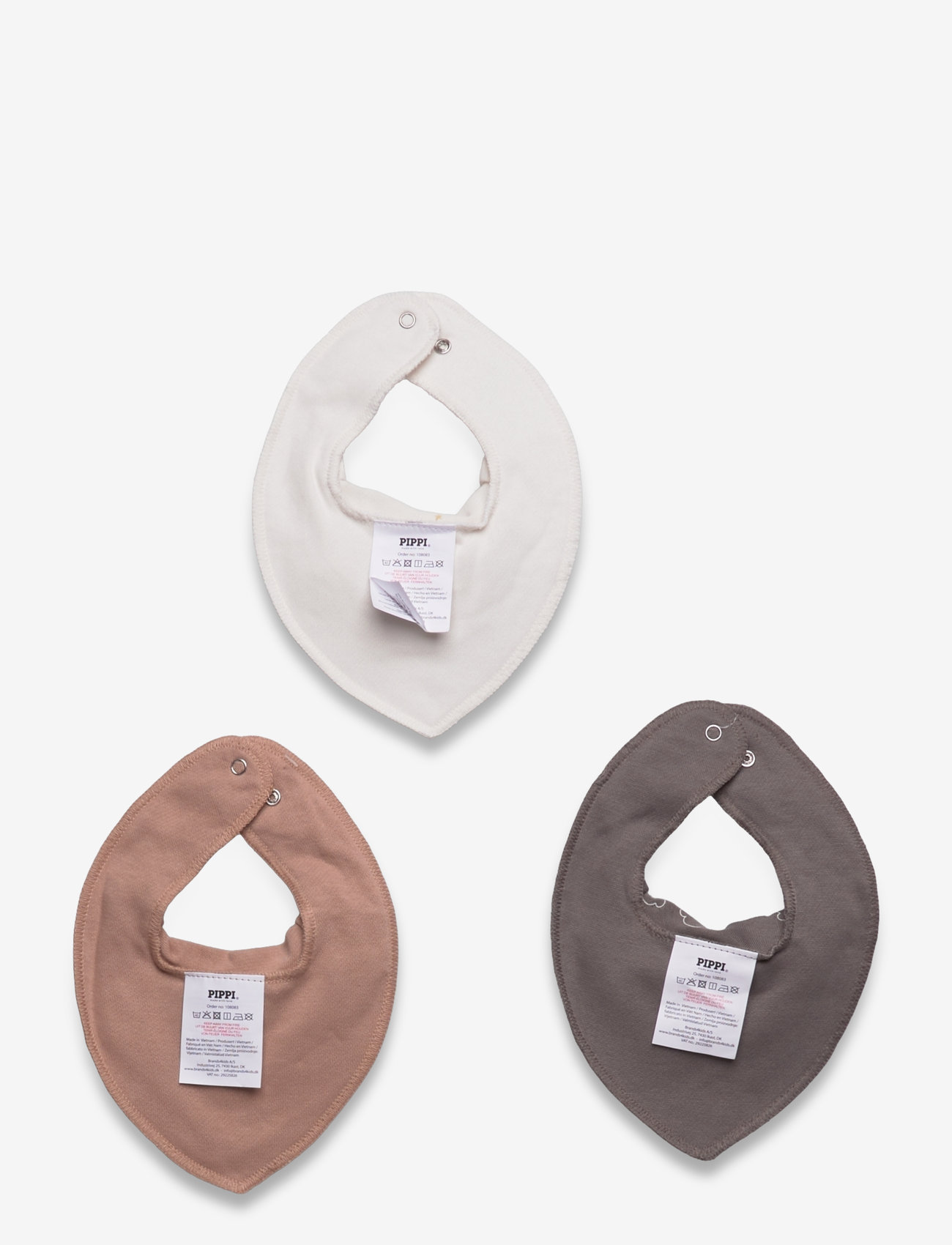 Pippi - Bandana Bib Uni -AOP (3-pack) - die niedrigsten preise - brush - 1