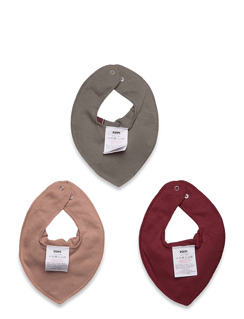 Pippi - Bandana Bib Uni -AOP (3-pack) - die niedrigsten preise - new maroon - 1