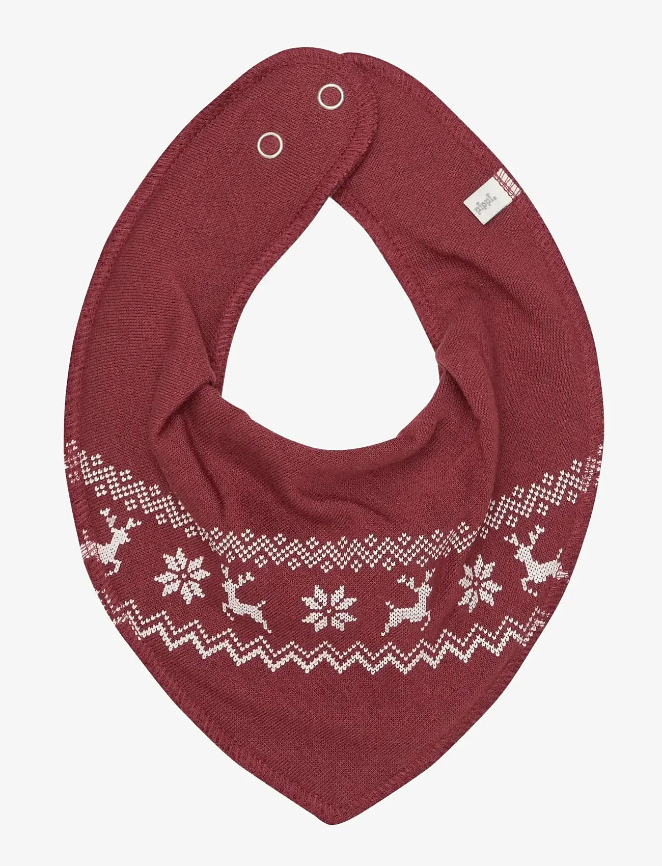 Pippi - Bandana Bib Uni -AOP (3-pack) - pudipõlled - new maroon - 2