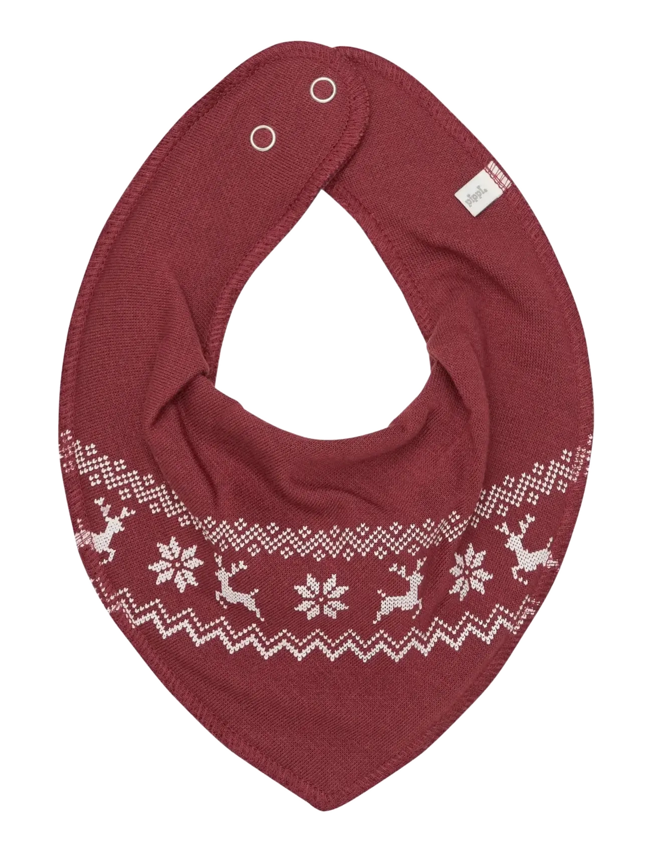 Pippi - Bandana Bib Uni -AOP (3-pack) - lätzchen - new maroon - 2