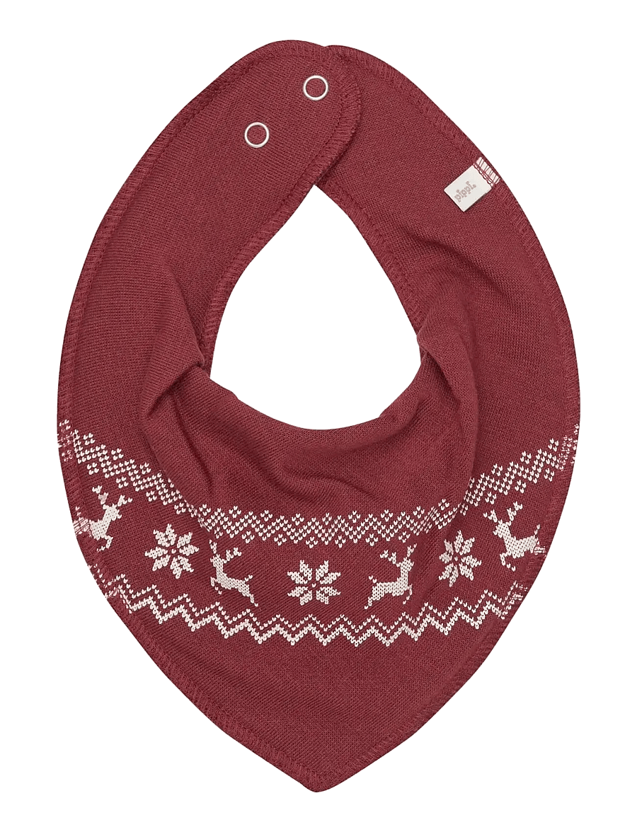 Pippi - Bandana Bib Uni -AOP (3-pack) - die niedrigsten preise - new maroon - 2