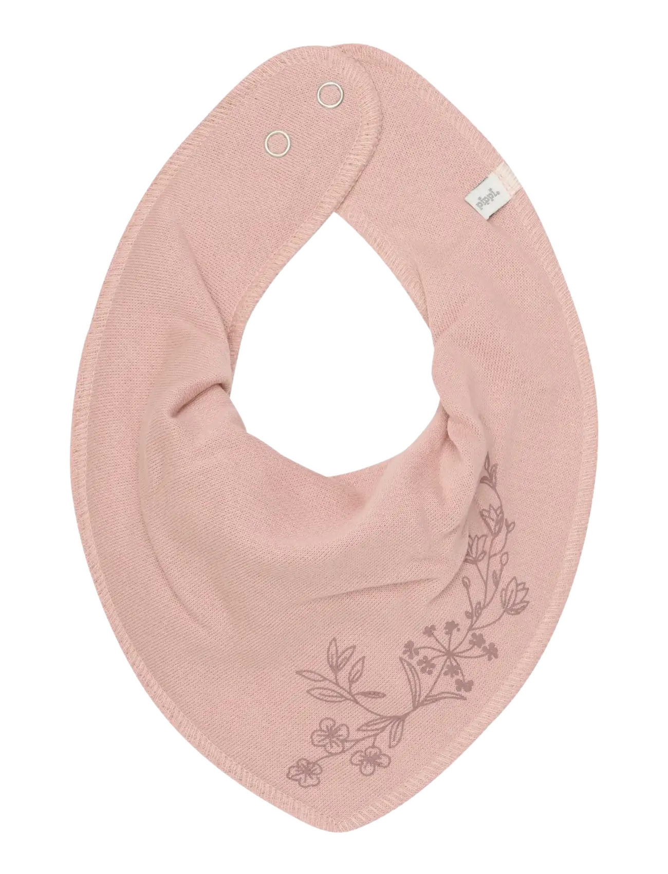 Pippi - Bandana Bib Girl -AOP (3-pack) - new maroon - 3
