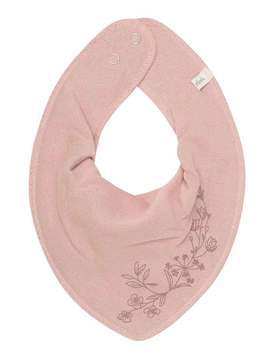 Pippi - Bandana Bib Girl -AOP (3-pack) - new maroon - 3
