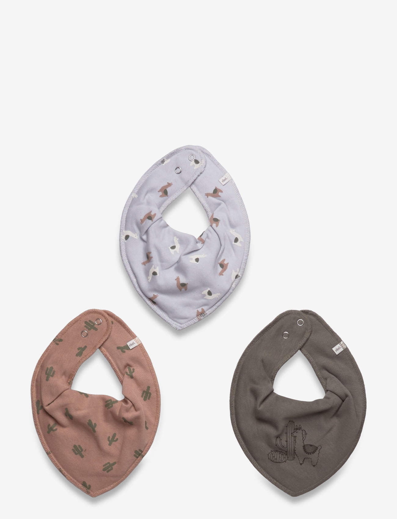 Pippi - Bandana Bib Boy -AOP (3-pack) - lätzchen - vetiver - 0