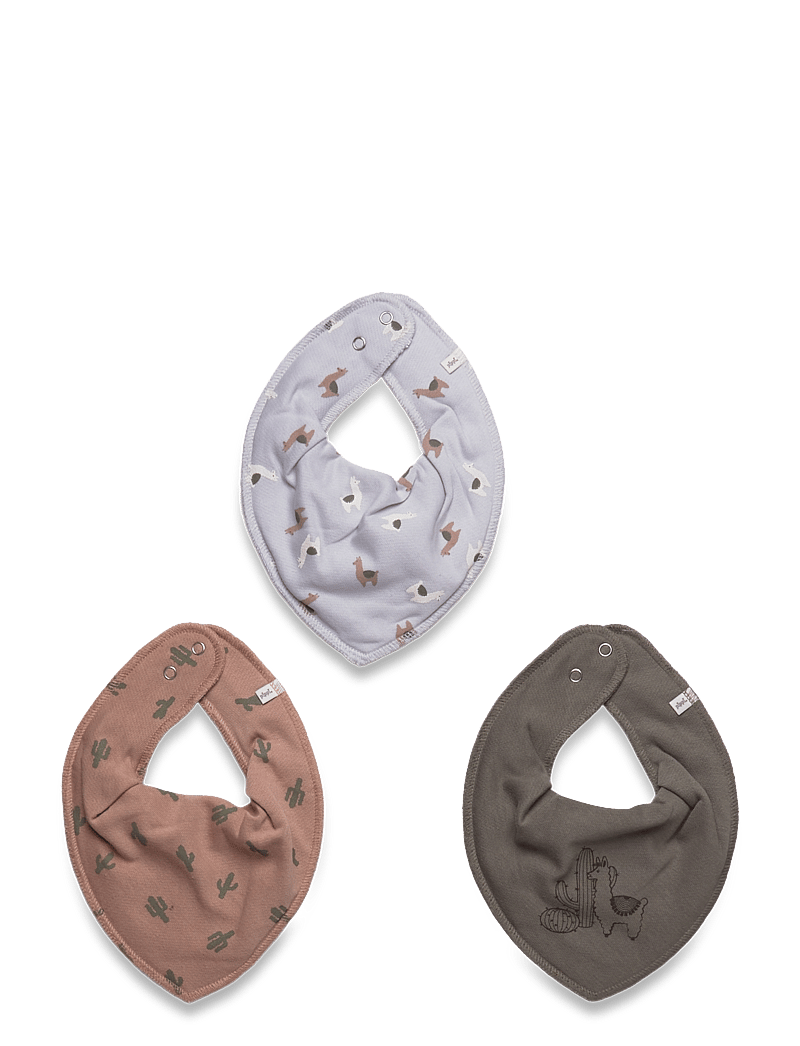 Pippi - Bandana Bib Boy -AOP (3-pack) - die niedrigsten preise - vetiver - 0